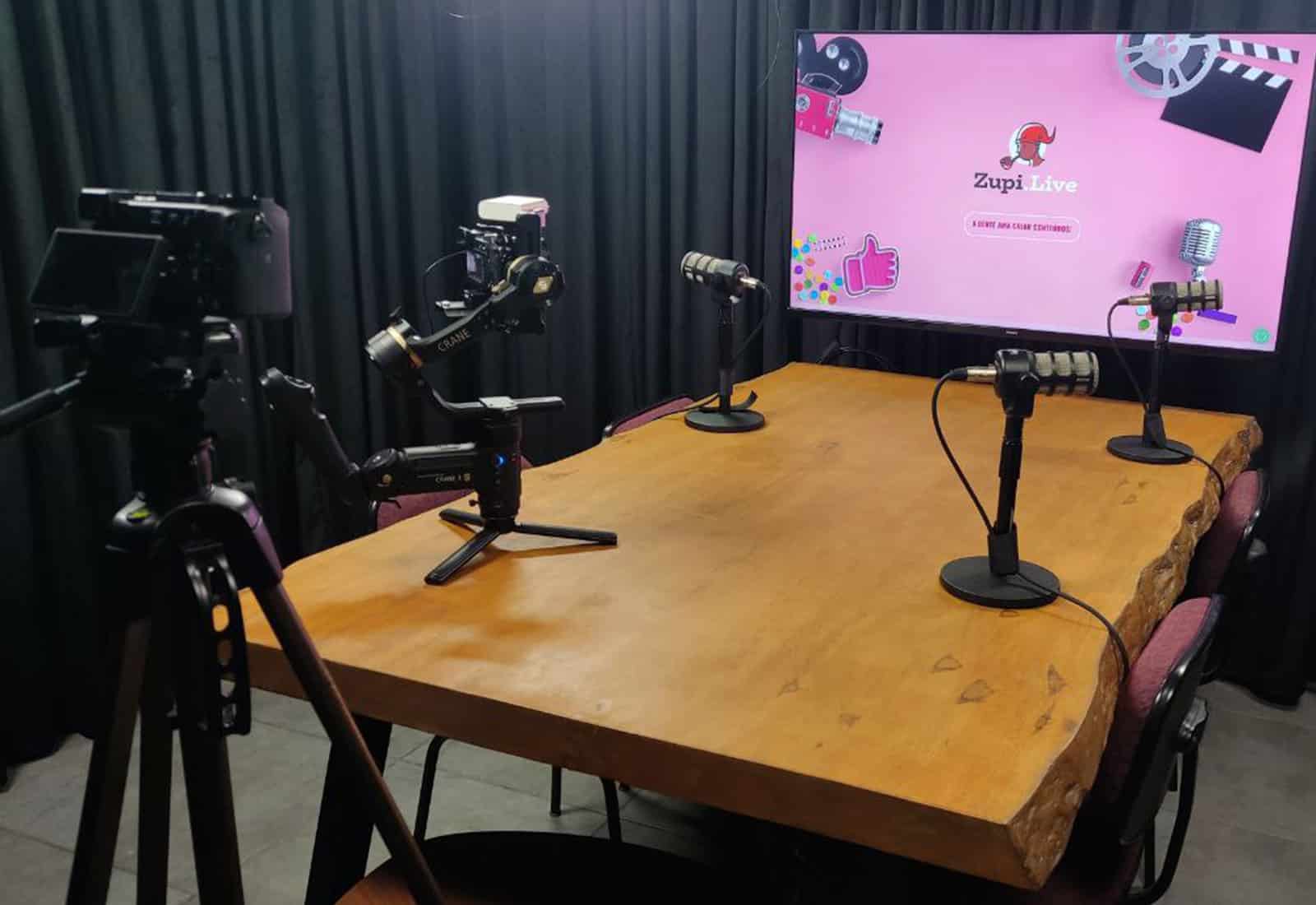 estúdio videocast Zupi Live Vila Mariana São Paulo