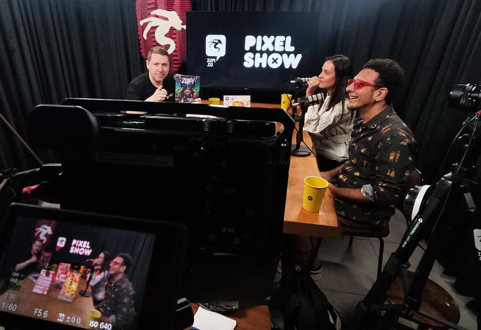 estúdio videocast Zupi Live - canal Pixel Show